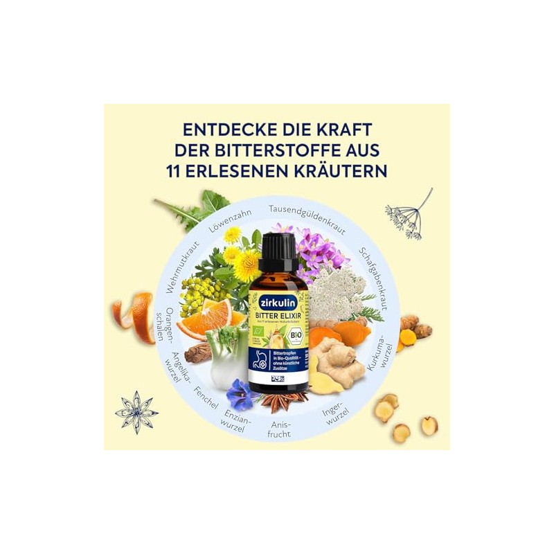 Zirkulin Bitter Elixir - Organic Bitter Drops 50 ml -