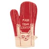 Blue Q Funny Oven Mitt, Made from Scratch. Super-Insulated Quilting,