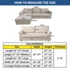 Eismodra Sectional Couch Covers Chaise Cushion Cover for Sofa L