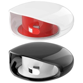 Cord Winder, Automatic, Set of 2, Lightweight, Small, Cable Storage, Winder, Automatic Winder, Easy to Carry, Tangle-Resistant, Multi-functional Cable Winder, Black + White