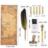 Feather Pen Set with 5 Interchangeable Nib Letter Opener Pen