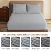 100% Egyptian Cotton Fitted Sheet Full Size Gray, 600 Thread