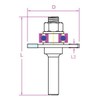 Projahn Lens Slotting Cutter With Diameter 40 mm/Length 59 mm;