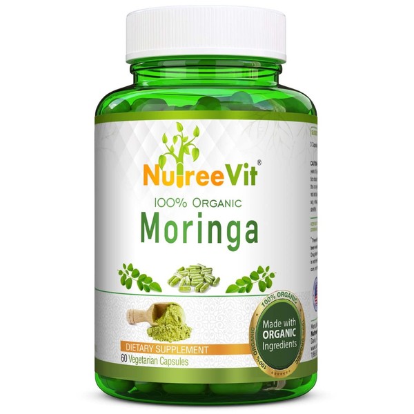 NutreeVit NutreeVit Organic Moringa Powder Capsules - Capsules of Pure