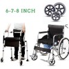 6 Inch Solid Wheel Replacement for Wheelchairs, Rollators, Walkers,