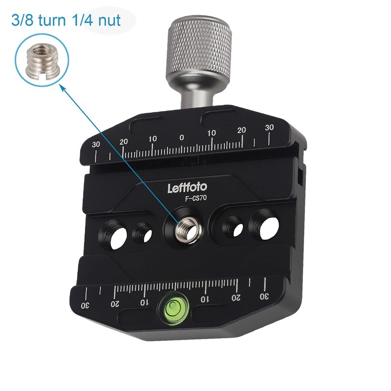 70mm クイックリリースクランプ Arca Swissスタイルプレート 三脚ボールヘッドユニバーサルクイックチェンジシート 一脚ヘッド三脚クイックリリースプレート