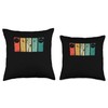 Badminton Love Happy Team Player Coach Funny Shuttlecock Throw Pillow