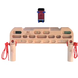 Mountain Rocks AU Wooden Hangboard Climbing Wildwood 2001 with Pull Up Hand Grips | Rock Climbing | Bouldering Hangboard Door Frame Climbing | Fingerboard Climbing |