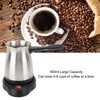 Electric Turkish Coffee Maker, 600ml, Stainless Steel, 6 Cups, Multifunctional