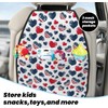 Organizador de asiento trasero de coche con diseño de símbolo