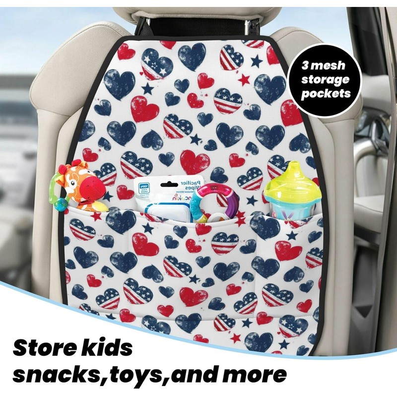 Organizador de asiento trasero de coche con diseño de símbolo