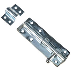 Merriway BH04292 Galvanised Heavy Duty Tower Bolt, 100mm (4 Inch), Silver