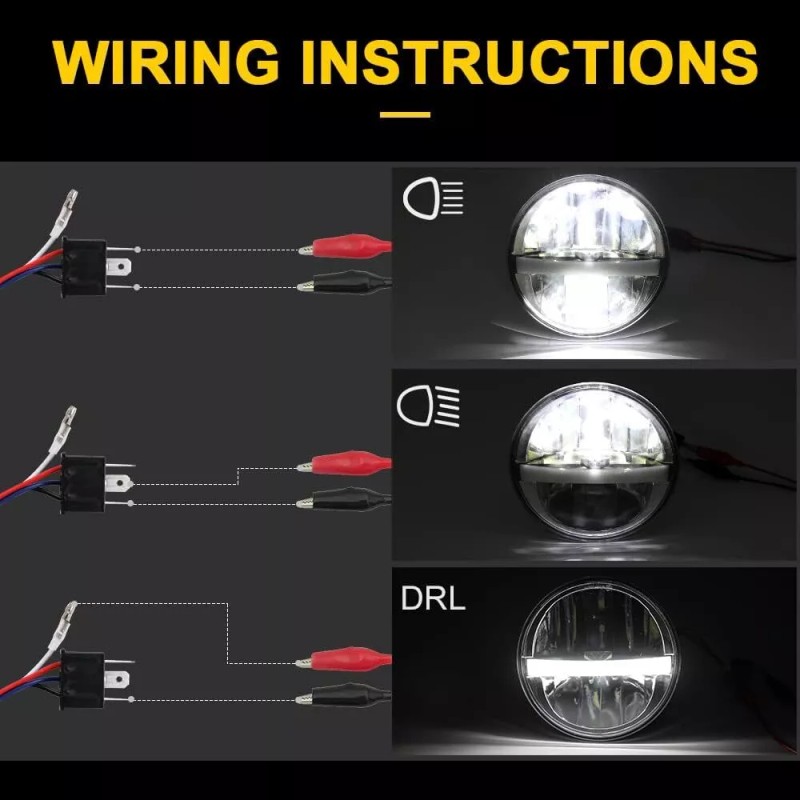 Mayello Upgrade for Ford Galaxie 500 1962-1974 4pcs 5.75" Round