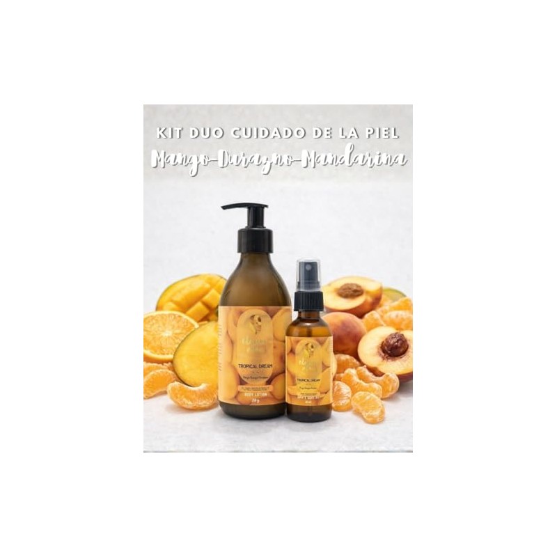 Oleum Vitae Kit Dúo Tropical Dream Mango Durazno Mandarina Crema