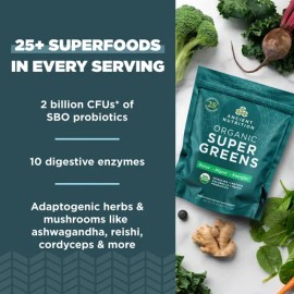 Ancient Nutrition Super Greens Polvo Orgánico 100 Porciones                                                                                           