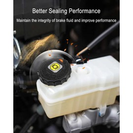 Brake Master Cylinder Cap,Brake Fluid Cap Replacement OEM#47230-47090,Brake Fluid Reservoir Cap Compatible with Toyota Sienna Tacoma,Lexus ES250 GX460 Car Accessories