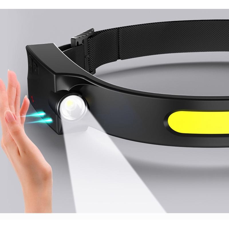 LED Headlamp Rechargeable - 230° COB Super Bright Head Lights