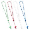 ZYFLSQ Bulk Plastic Rosary Beads Catholic 12 Pack, 17 Inch