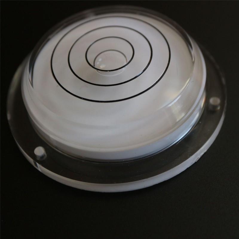 Flanged Large Round Spirit Level with Air Bubble - Tool