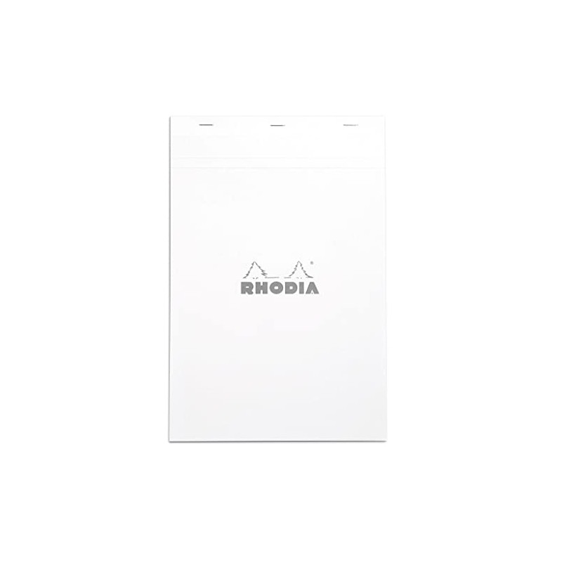 Rhodia 19601C Stapled notepad (checkered with border, 80 g, A4,