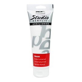 Pébéo – Studio Acrylics 250 ML Gesso – White Gesso Primer – Acrylic Paint Universal Primer to Prepare All Your Surfaces – 250 ml