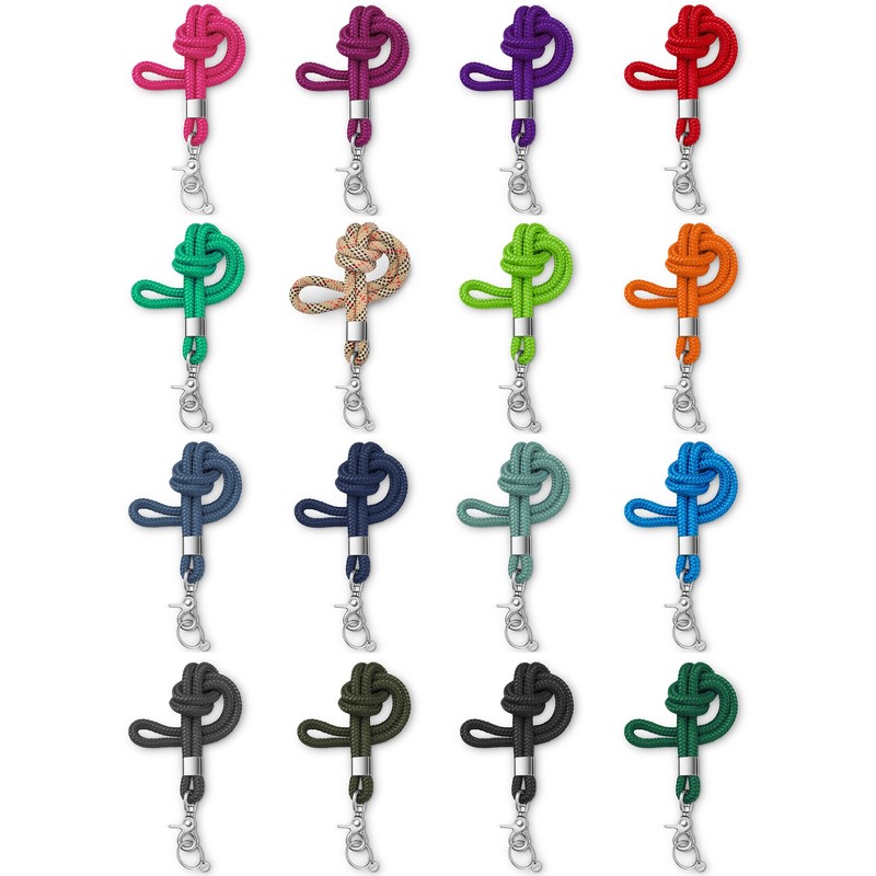 Dinalu Key Ring with Lanyard for Key Rings with Carabiner