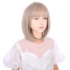 WAVELNM Kids Blonde Wig with Bangs Ash Blonde Child Wig