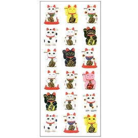 [Made with natural Japanese cypress produced by nature in Yoshino] Yoshino Hinoki Soap & Hinoki Soap Rest Set [Set of 6] [Includes 1 Money Lucky Lucky Neko Sticker]