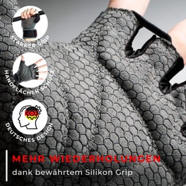 MACCIAVELLI® Fitness Gloves for Men and Women, Training Gloves for Strength Training, Strength Training, Bodybuilding, Gym Gloves, Fitness Gloves