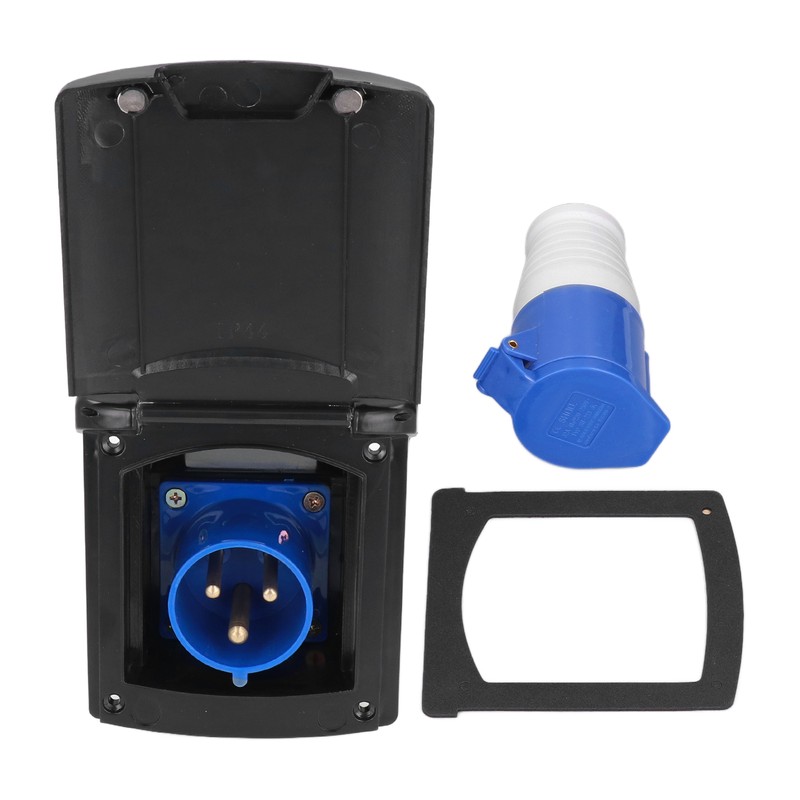 32A 220V‑250V RV External Power Outlet Box 3 Pin Plug