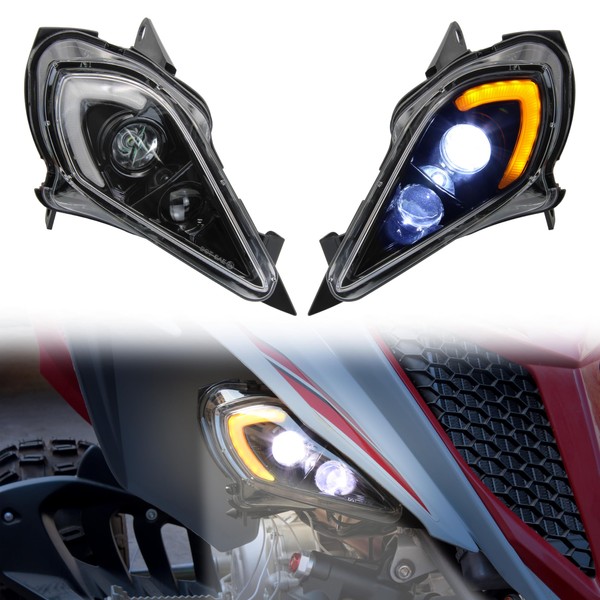 VEISUTOR LED Headlights Assembly for YFZ 450 450R, Front Light