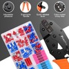 Wire Terminals Crimping Tool Kit,Preciva Interchangeable Crimp Heads Ratcheting Crimping