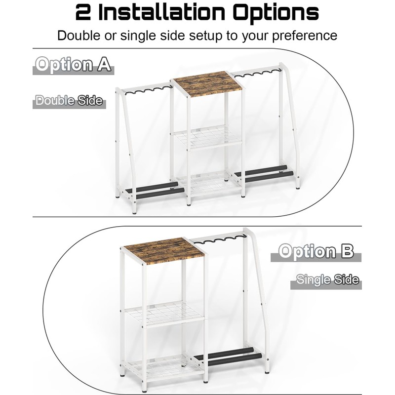 Mondazie Double-Side Gun Rack Stand, Vertical Rifle Display Holder with