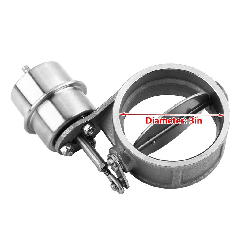 Car Exhaust Control Valve Boost Vacuum Activated Exhaust Cutout/Dump 3inch