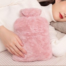 Leak-proof microfiber cold and hot water convenient compress 1P water injection hot water pack gray