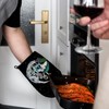 Mingnei Goth Skull Mushroom Oven Mitts and Pot Holders Sets,