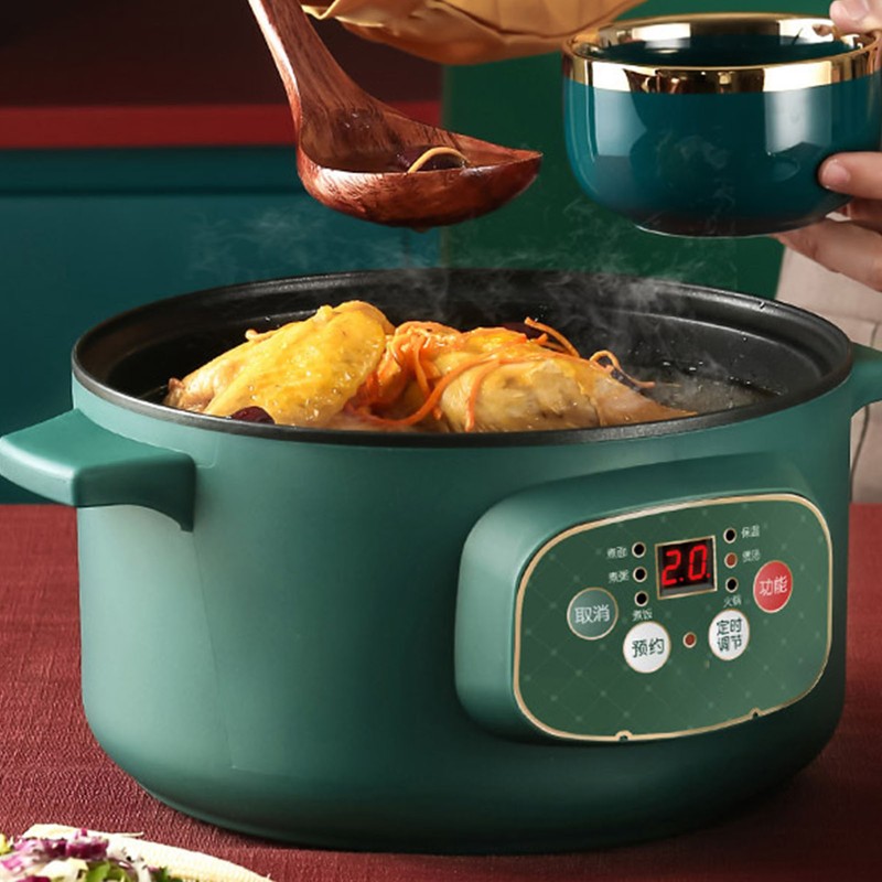 Electric Cooker 600W Stainless Steel PTFE Coating Smart Electric Hot