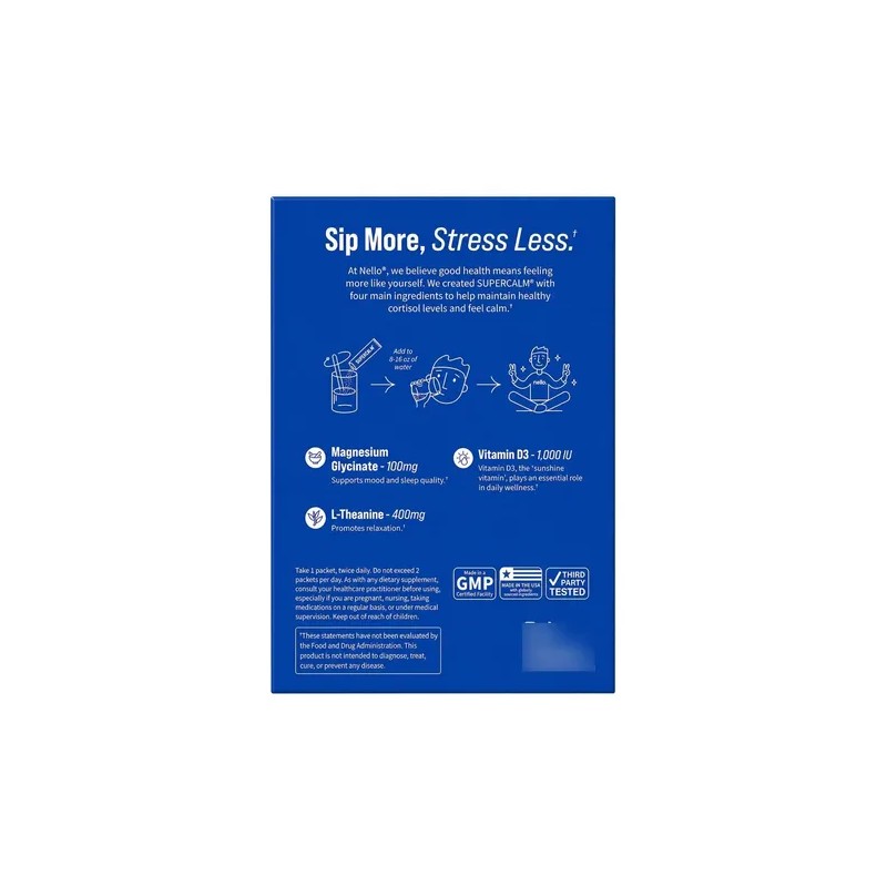 Nello Super Calm Bebida Relajante Magnesio 27 Sobres