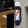 AngelcityCC 26.8 in Wall-Mounted Barber Pole Led Light, Red, White,
