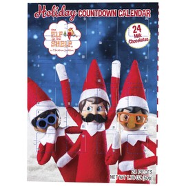 Elf on the Shelf Holiday Christmas Candy Chocolate Countdown Calendar - 24 Days