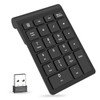 Foloda Wireless Number Pads, Numeric Keypad Numpad 22 Keys Portable