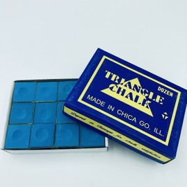 manqianxun Pool Cue Chalk Cubes, 12-Pack -Table BilliardsStick Bulk Supplies