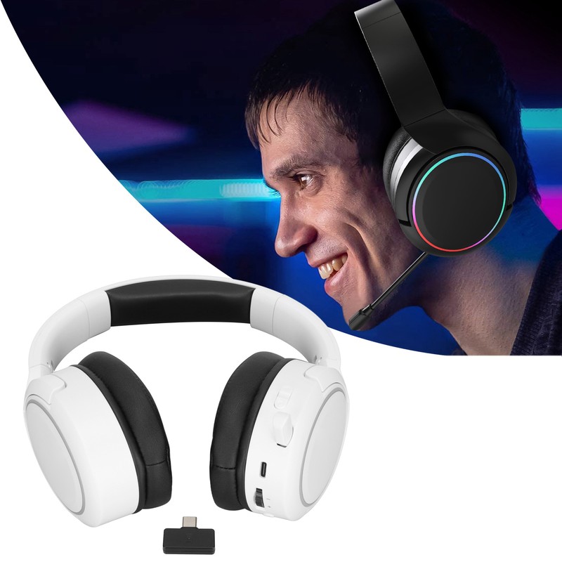 Wireless Headset 2.4G Bluetooth 5.1 Wireless Dual Mode Stereo Noise
