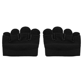 Tiardey 1 Pair Weight Lifting Gloves, Gym Gloves, Anti-slip Four Finger Workout Glove, Palm Protectors for Cycling, Rowing, Yoga (Black)