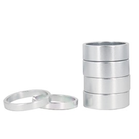 PLATT Bicycle Ahead Stem Spacer 1 Inch Aluminium MTB Road Bike Spacers Headset Spacer 5 mm/10 mm for 25.4 mm Stems and Forks (6 Pieces)