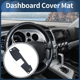 INFINAUTO Dashboard Cover Dash Cover Mat Carpet for Toyota Sequoia 2008-2022 Polyester Gray