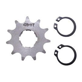 Trkimal Motorcycle Front Sprocket for 50cc 70cc 90cc 110cc 125cc 140cc 160cc Dirt Pit Bike, Mini Bike, TaoTao, Roketa, Coolster, Sunl, Lifan, Loncin, ATV, Quad, 4 Wheeler, Moped (428-11T, 20mm)