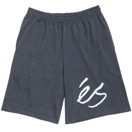 ES Big Script Sweat Shorts - Black/Heather - XL
