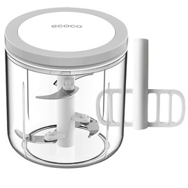 Manual Food Processor Vegetable Chopper, ZWCEGND 1000ML Onion Chopper Hand Pull String Garlic Chopper Mincer, Whisk and Smoothie Blender