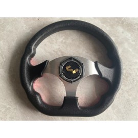 Tzvmny 13" Horn + Steering Wheel for Polaris Slingshot without Quick Release & Adapter